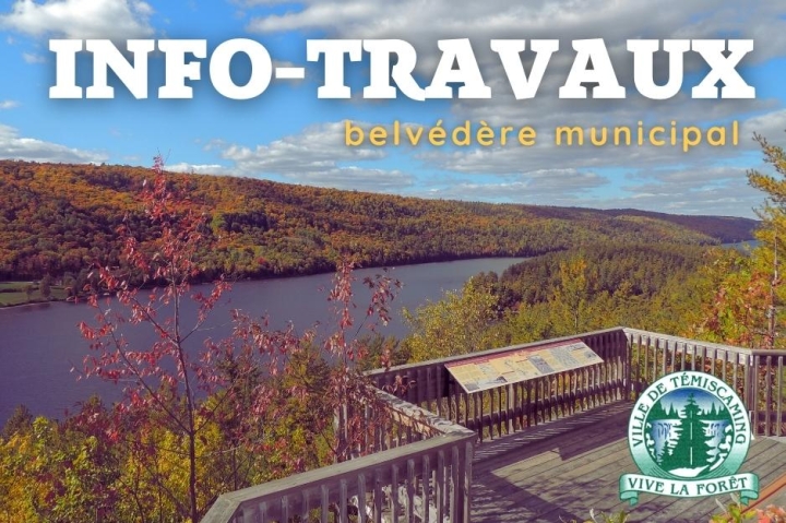 TRAVAUX AU BELVÉDÈRE MUNICIPAL