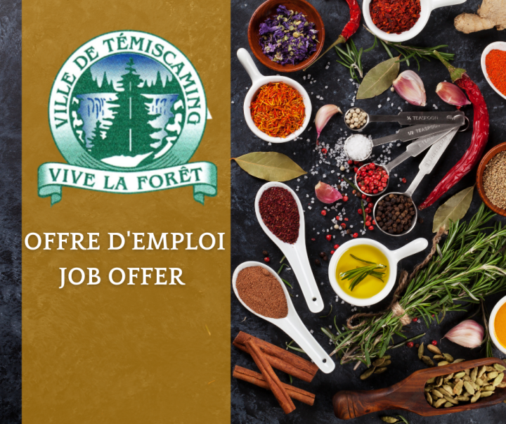 Offre d'emploi - Responsable de la cantine et du club de golf