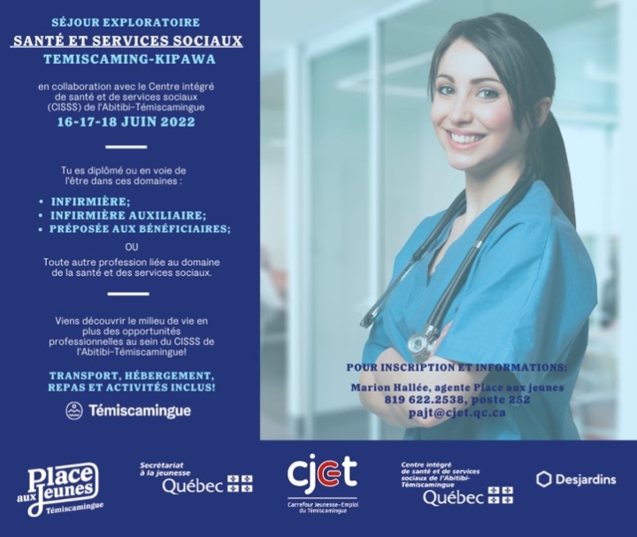 Séjour exploratoire Santé et services sociaux à Témiscaming