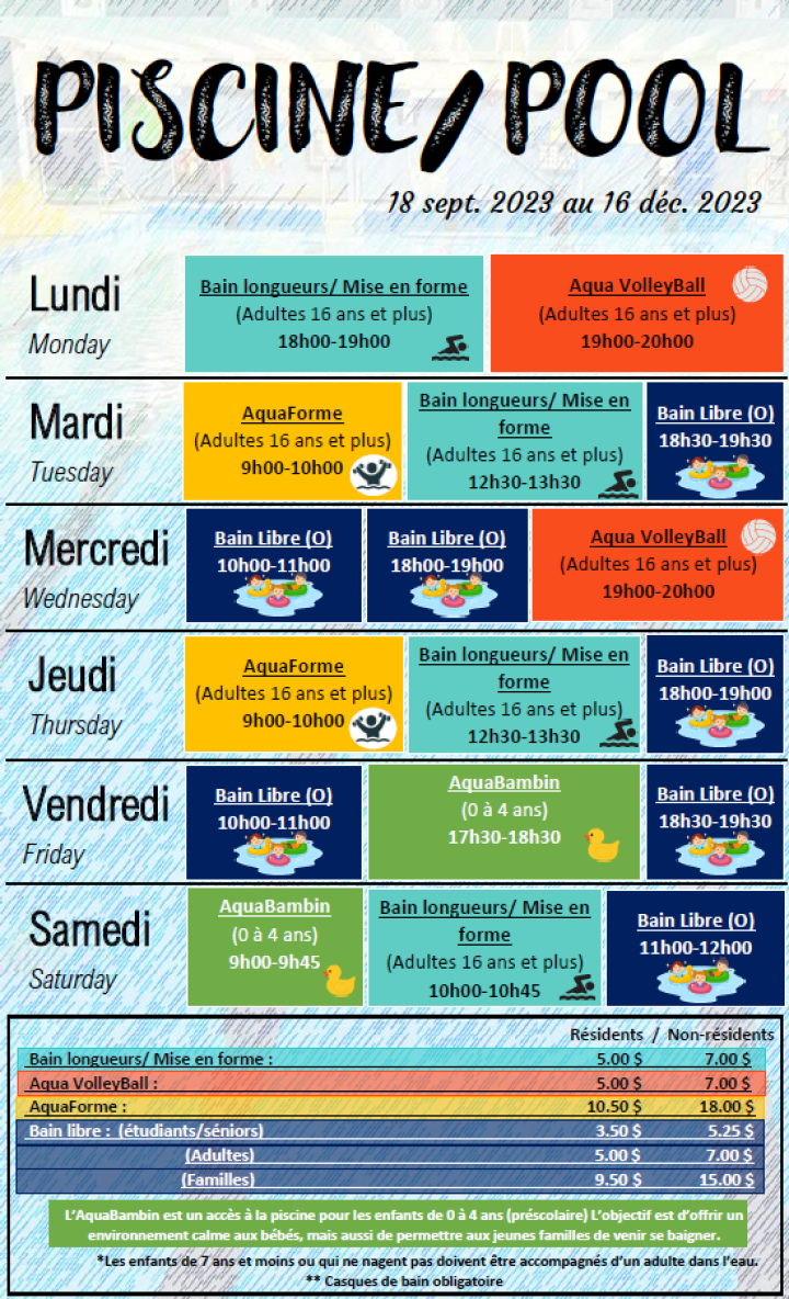 ACTIVITÉS AQUATIQUES |