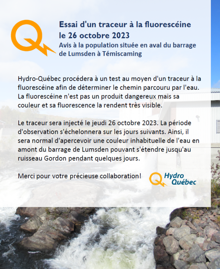 AVIS À LA POPULATION |