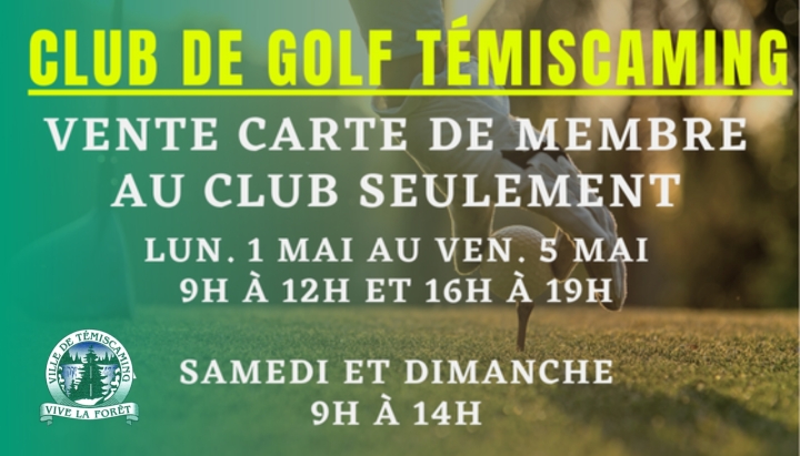Golf Club - Membership Card Sales
