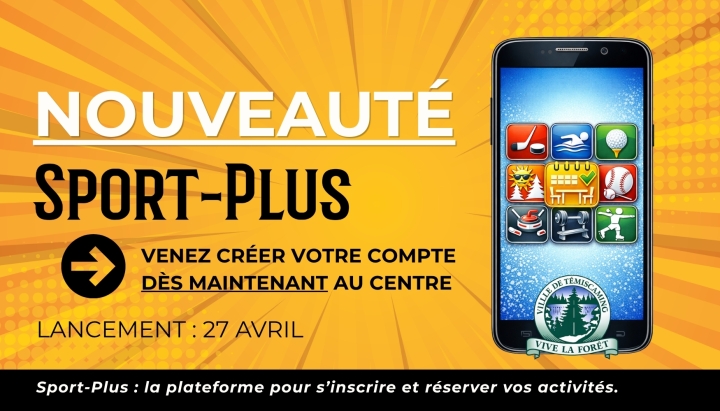 CREATE YOUR SPORT-PLUS ACCOUNT TODAY!