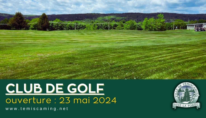 ANNOUNCEMENT | OPENING OF GOLF CLUBHOUSE