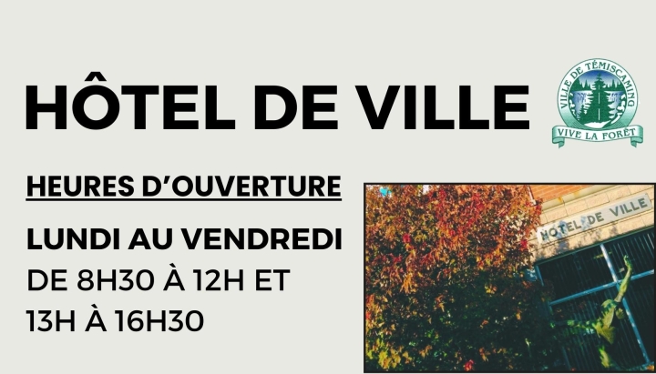 TOWN HALL | opening hours