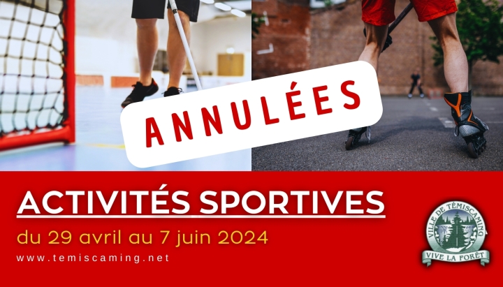 SPORTS ACTIVITIES AT THE ARENA | CANCELED