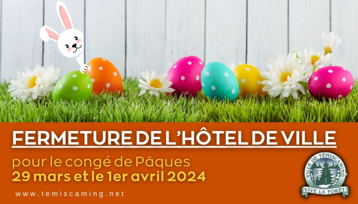 CLOSING | EASTER HOLIDAY