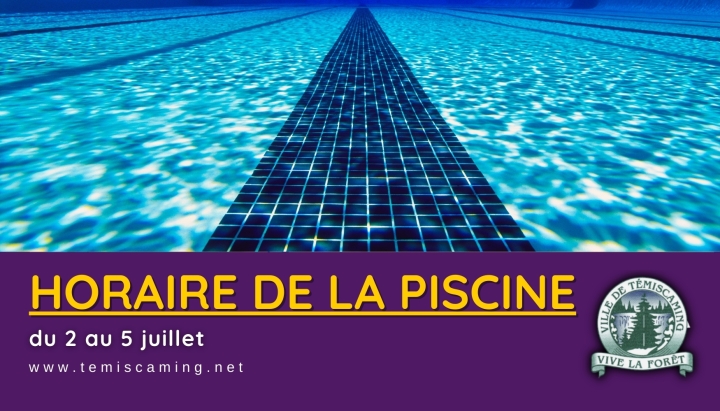 HORAIRE DE LA PISCINE |