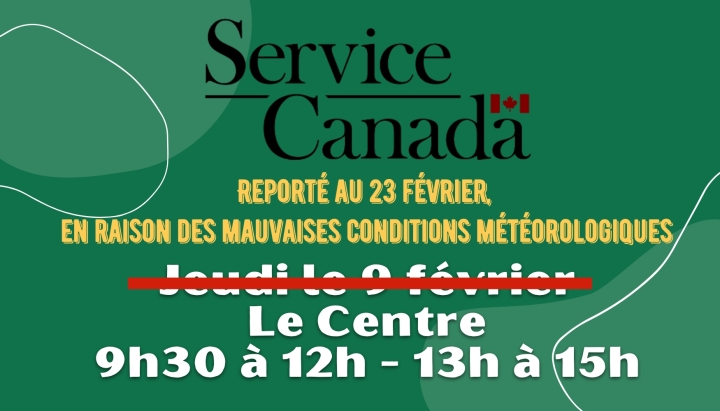 Service Canada - Reporté