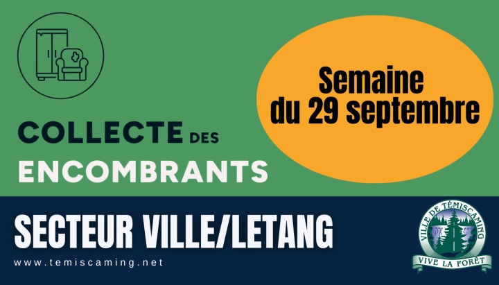 COLLECTE DES ENCOMBRANTS - AUTOMNE