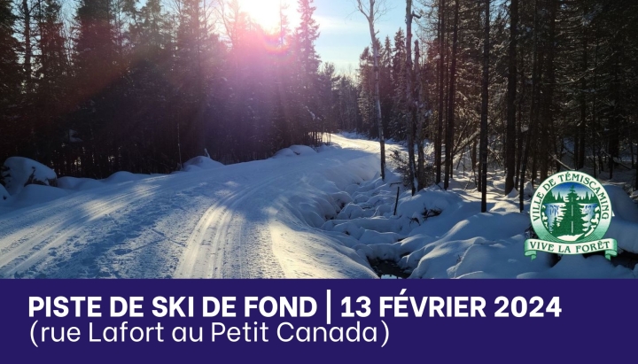 PISTE DE SKI DE FOND | 13 FÉVRIER 2024