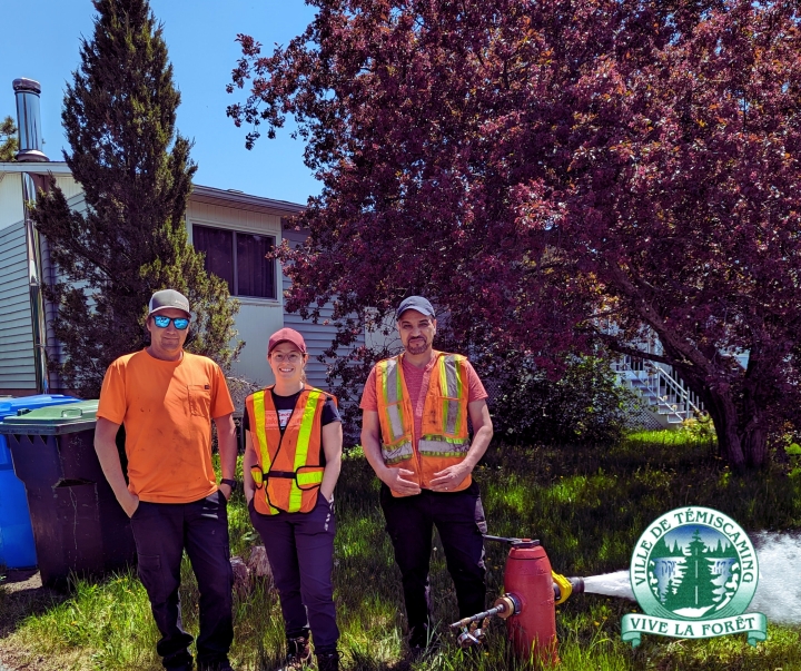 RINÇAGE DU RÉSEAU D'AQUEDUC.