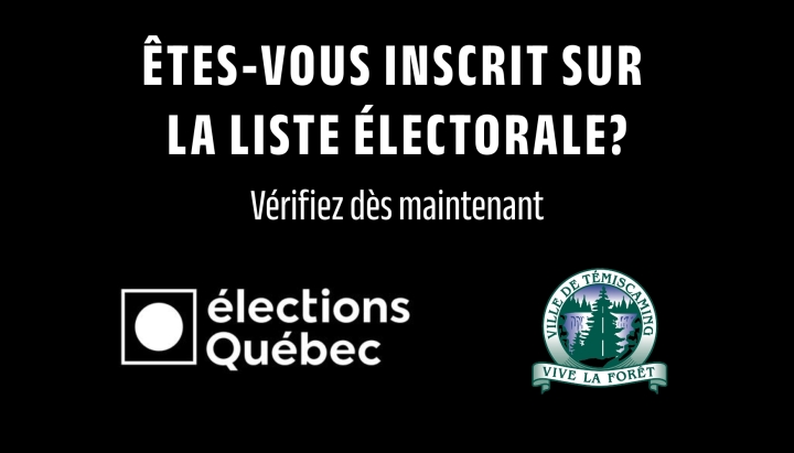 ÊTES-VOUS INSCRIT SUR LA LISTE ÉLECTORALE?