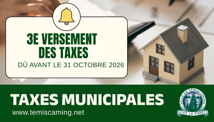 MUNICIPAL TAXES | THIRD INSTALLMENT REMINDER