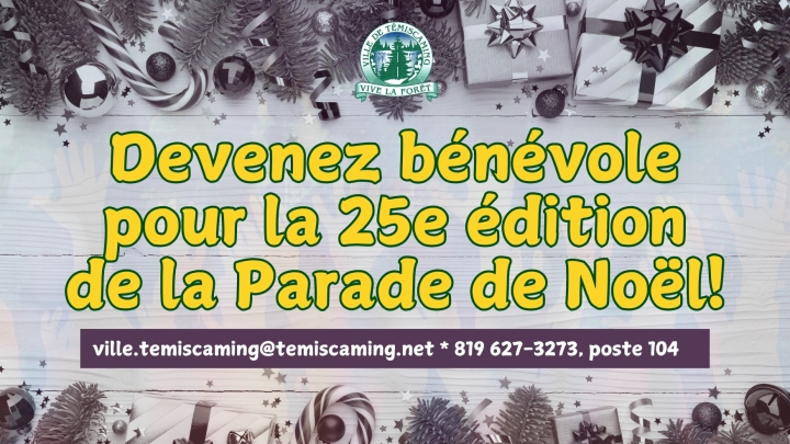 APPEL À TOUS LES BÉNÉVOLES!
