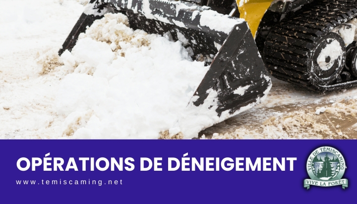 OPÉRATIONS DE DÉNEIGEMENT - SÉCURITÉ AVANT TOUT