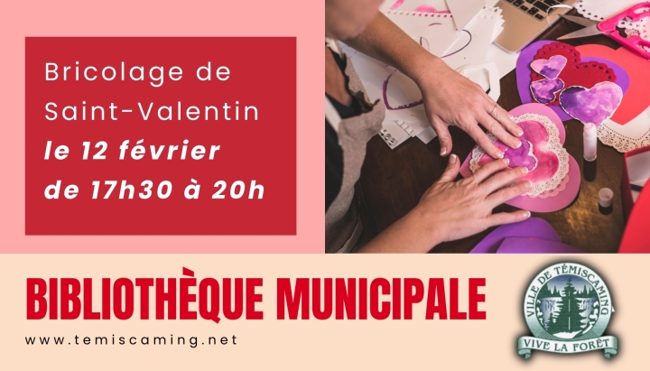BRICOLAGE SAINT-VALENTIN | BIBLIOTHÈQUE MUNICIPALE