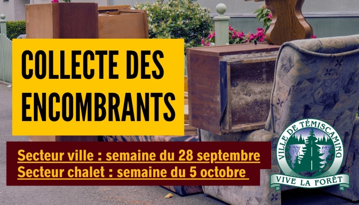 COLLECTE DES ENCOMBRANTS - AUTOMNE 2026