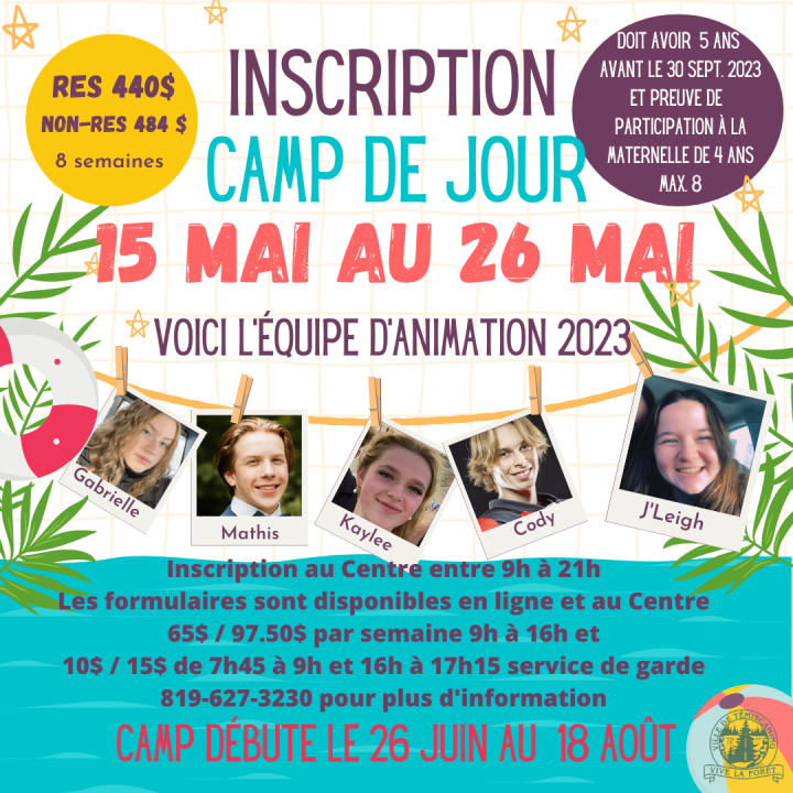 CAMP DE JOUR