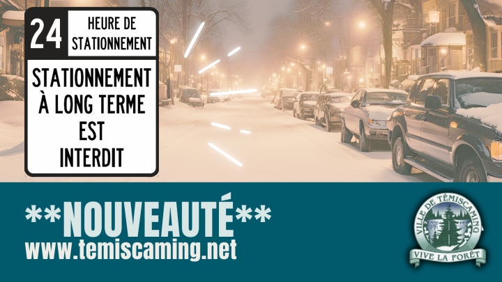 STATIONNEMENT HIVERNAL DE NUIT | NOUVEAUTÉ *