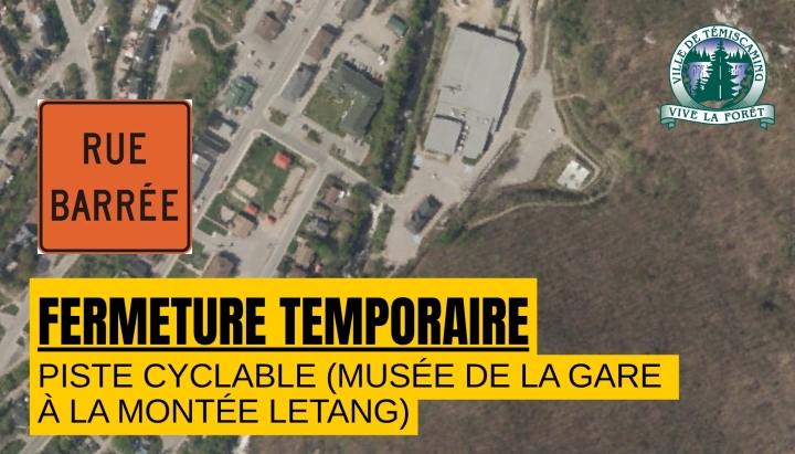 TEMPORARY CLOSURE - BIKE PATH