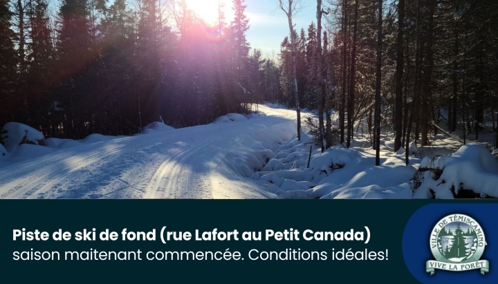 CROSS-COUNTRY SKI TRAIL | START OF SEASON