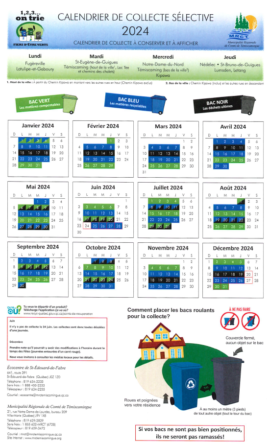 SELECTIVE COLLECTION SCHEDULE 2024